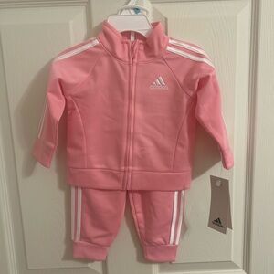 Adidas Light Pink Girls' 2-Piece Set
